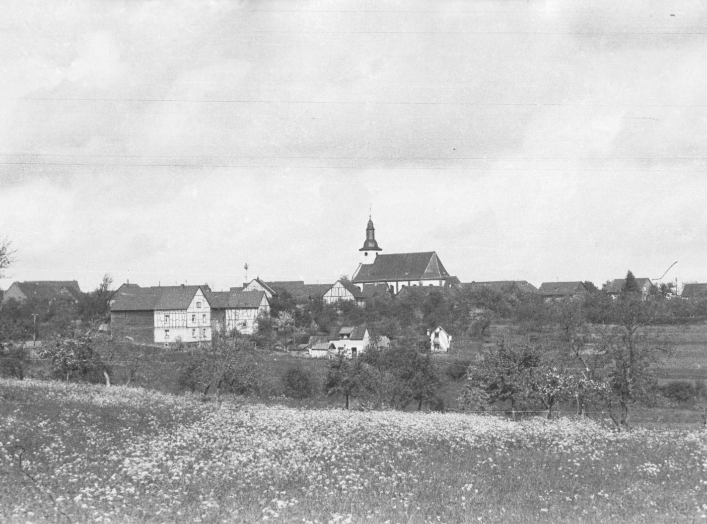 Mittelstrimmig Luftaufnahme 1957